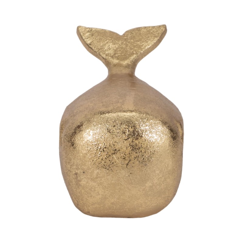 Sagebrook Home 8" Gold Polyresin Whale Figurine