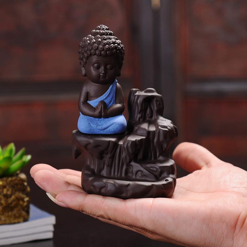 Decora Craft Poly Resin Buddha Incense Smoke Burner Fountain/Idol Gifts