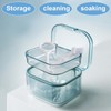 Disnace Dental Container Case, Denture Case for Soaking Dentures, Portable