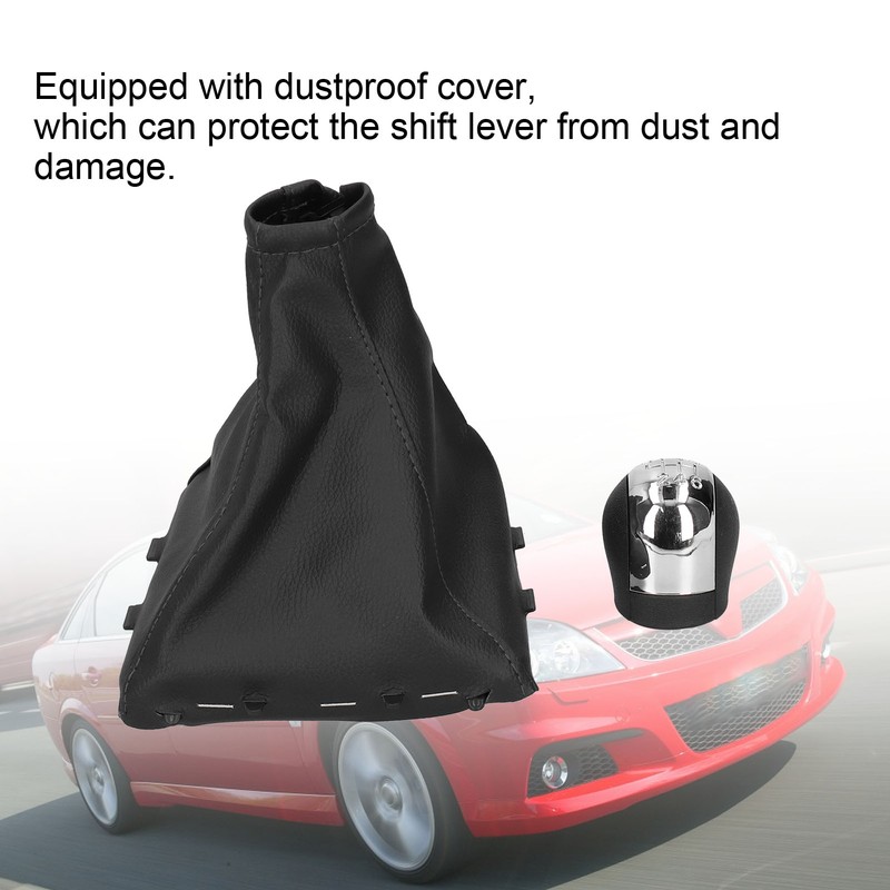 6 Speed Gear Shift Knob with Gaiter Fit for Opel