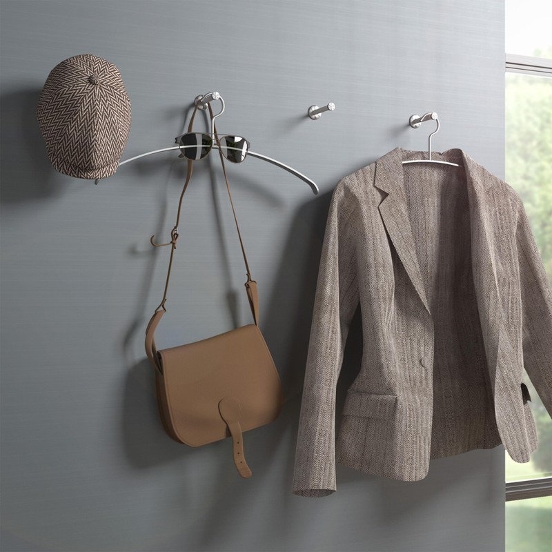 SOTECH TALEA Coat Hook with Plate Real Stainless Steel Solid