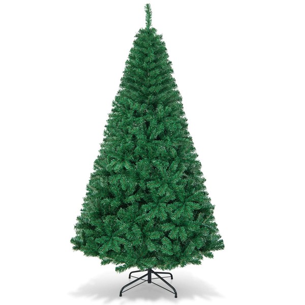 DREAMADE 7ft Christmas Tree, Artificial Pine Tree w/Metal Stand, Premium