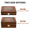 CIGARWONG Cigar Humidors Spanish Cedar Holds 25-35 Cigars Desktop Box