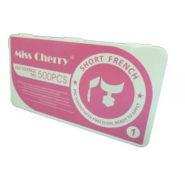 Miss Cherry Tips Miss Cherry Short French Punta Francesa #1