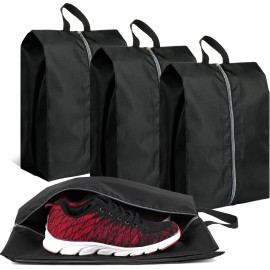 COIDEA 4PCS Waterproof Travel Shoe Bags with Zipper for Packing