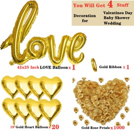 ALUNME 18 Inch Rose Gold Heart Shaped Balloons,20 Pack