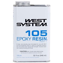 West System 105-A Epoxy Resin,Clear Pale Yellow