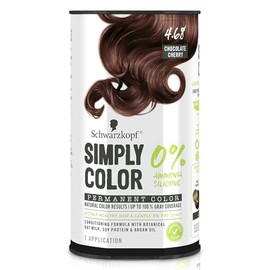 Schwarzkopf Simply Color - Tinte permanente para el cabello, cereza chocolate 4.68, de larga duración con ingredientes nutritivos, sin amoníaco ni sil
