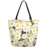 ZzWwR 3d Beautiful Daisy Flowers Extra Large Canvas Shoulder Handle