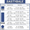 SASTYBALE Blue and White Tablecloth Rectangular, Floral Table Cloth 52"x70"