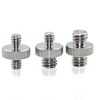 CAMVATE 1/4''変換1/4''オスオスネジ+1/4''変換3/8''オスオスネジ+3/8''変換3/8''オスオスネジアダプター カメラ 三脚用 (3点セット）