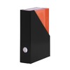 LANDRÉ Magazine File A4 Sturdy Cardboard 7cm Wide Black Pack