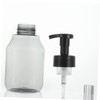 WOONEKY 2pcs Pump Foaming Bottle Reusable Transparent Bubble Maker for