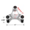 Yopay 4 Pack Steel Tri-Dolly, 200 lbs Load Capacity 3