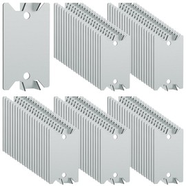 Nail Plates for Wood Studs 1.5 x 2.5 Inch Nail Stud Guards with Sharp Pointed Prongs Electrical Wire Stud Plate Protector Nail Stopper for Plumbing and Wiring Protection - 100Pack