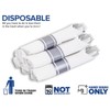 Joyido 100Guests Pre Rolled Silver Plastic Silverware Sets - Heavy