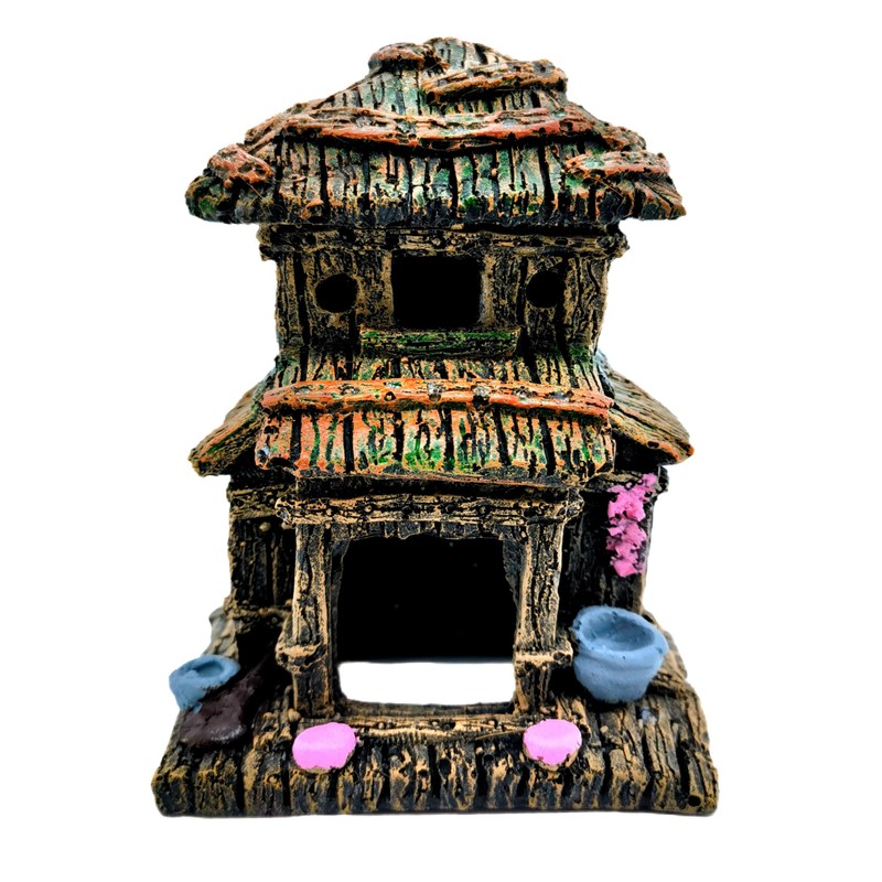 M2cbridge Aquarium Decorations Fish Hideout House Shelter Betta Cave (Style