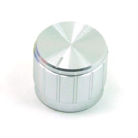 POPESQ® Pack of 1 x Potentiometer Cap 30 mm x 17 mm KAZ1 Aluminium / 1 pcs. x Potentiometer Knob 30 mm x 17 mm KAZ1 Aluminium #A259