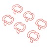 100pcs Fruit Paper Clips Cute Bookmark Pare Clips Portable Funny