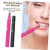 Ipetboom 2pcs Retractable Lip Makeup Brush Lipstick Applicator Brush Unique