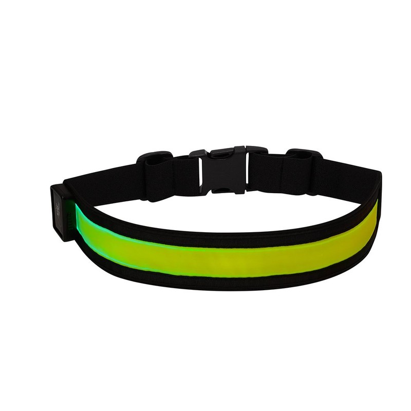 Time To Run LED Running/Cycling/Walking Reflective Safety Belt USB Charged