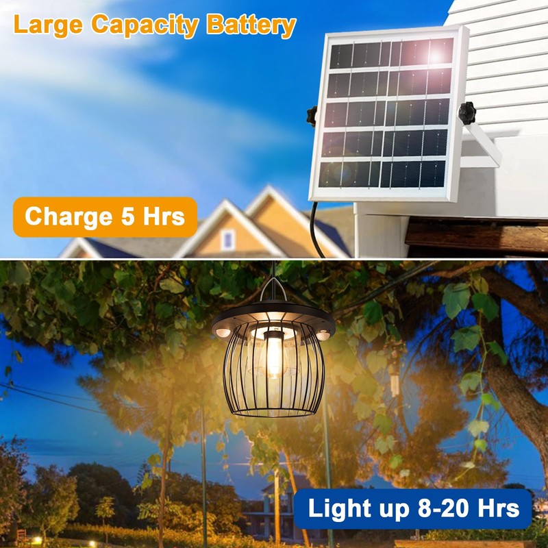 AEQ Solar Shed Light Indoor Outdoor, Solar Gazebo Lights Work