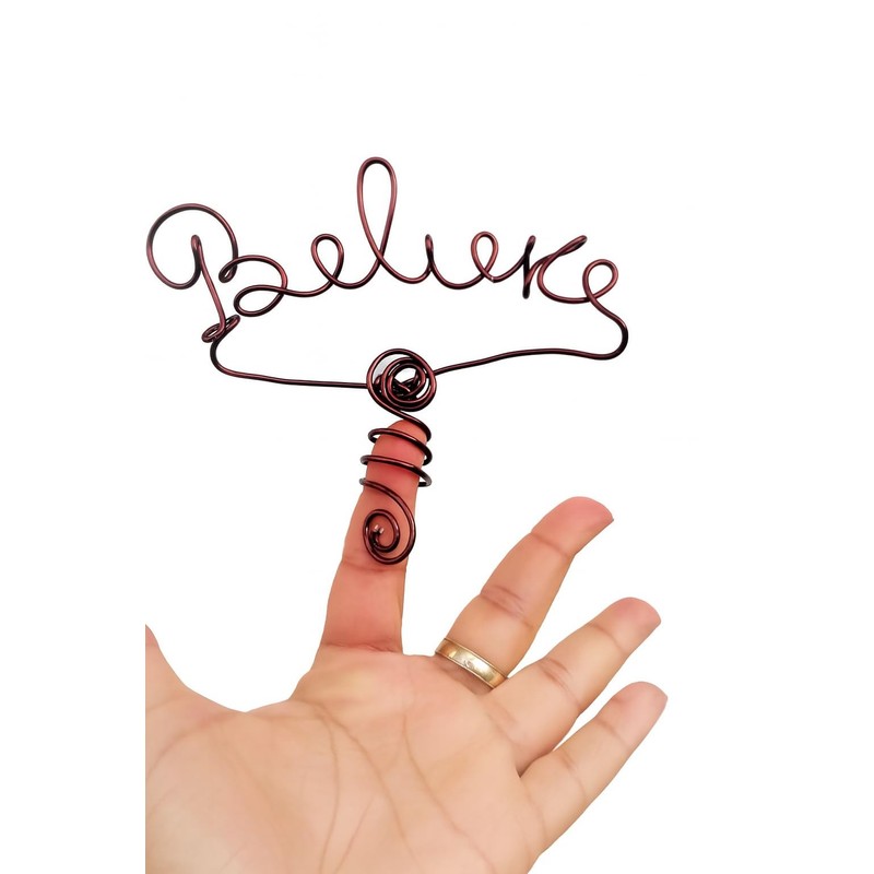 Believe Tree Topper for Christmas Holiday