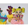 Butterbean's Cafe Cupcake Topper Set Featuring Butterbean, Dazzle, Poppy, Cricket