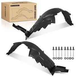 A-Premium Pair Front Inner Fenders Liner Splash Shield Set with Clips - Compatible with Hyundai Sonata 2009-2010 - Factory Fresh (PP), Not Refurbished or Recycled