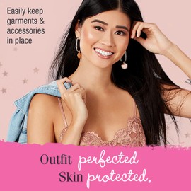 Hollywood Fashion Secrets Gentle Double Stick Fashion Tape For Delicate Skin, Hypoallergenic And Residue-Free Adhesive, Seamless Style Support for All Fabrics, 36-Strip Pack