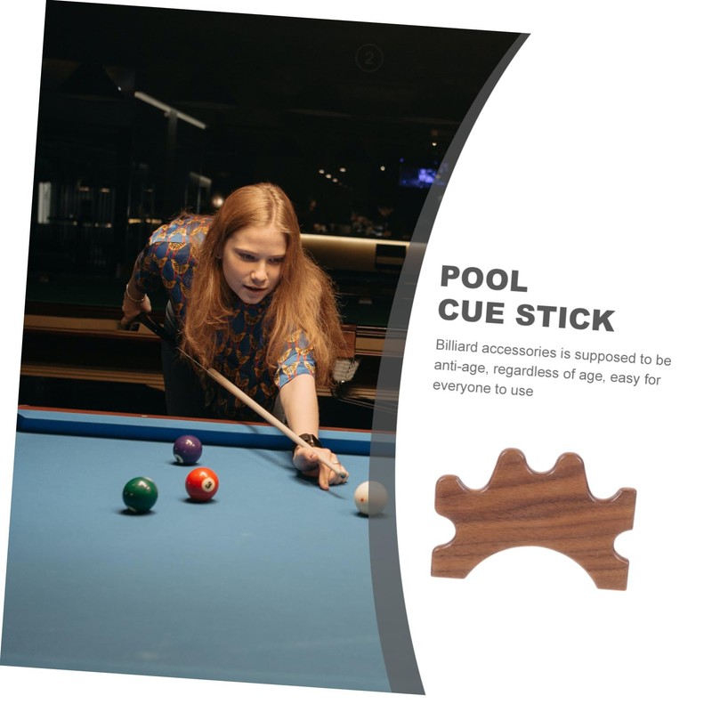 Mipcase Wooden Pool Cue Bridge Stand Portable Billiard Cue Holder
