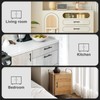 Probrico 25 Pack Stainless Steel Cabinet Pulls,Black Handles Kitchen Cabinet