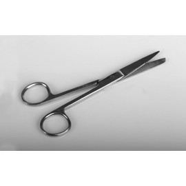 Medline O.R./Surgical Scissors, Sharp/Blunt, Straight, 4.5 Inches, Sterile, Case of 50 Each