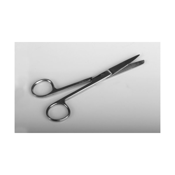 Medline O.R./Surgical Scissors, Sharp/Blunt, Straight, 4.5 Inches, Sterile, Case of
