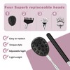 Fenikle Back Scratcher, Telescoping Back Massager with 4Pcs Different Detachable