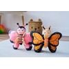 Ms. Butterfly Plush Stuffed Animal and Interactive Toy with Cute,