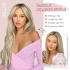 NANNAN Invisible Wire Hair Extensions - Transparent Wire Adjustable Size,