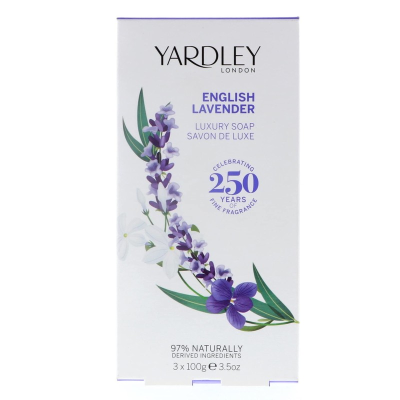 English Lavender By Yardley of London 3 Luxury Soaps