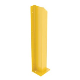 Vestil DSP-WF-48-LH-YL Steel Overhead Door Track Protector 48-1/16 in. Left Yellow