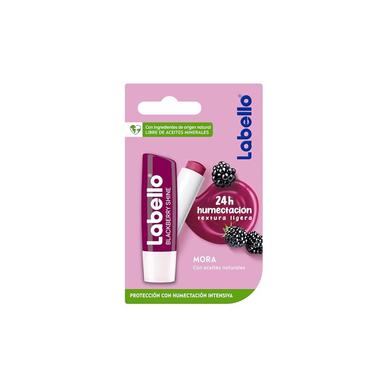 LABELLO Bálsamo labial con color Mora (4.8g) protector labial con