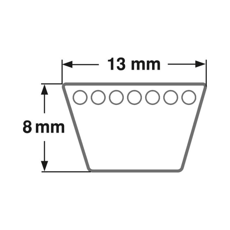 Concar Loose Multi-V Flankenoffen Formgezahnt AX, 13 x 8 x
