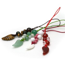 [Happiness Stone] Smartphone Strap, Tiger Eye, Hawkeye, Red Tiger Eye, Tiger Eye Stone, Feather Strap, Natural Stone, Tiger's Eye, Falcon Eye, Money Luck, Amulet, Stone, Created Diamond Quartz, Tiger