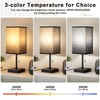Plus Black Bedside Table Lamps Set of 2 - Bedroom
