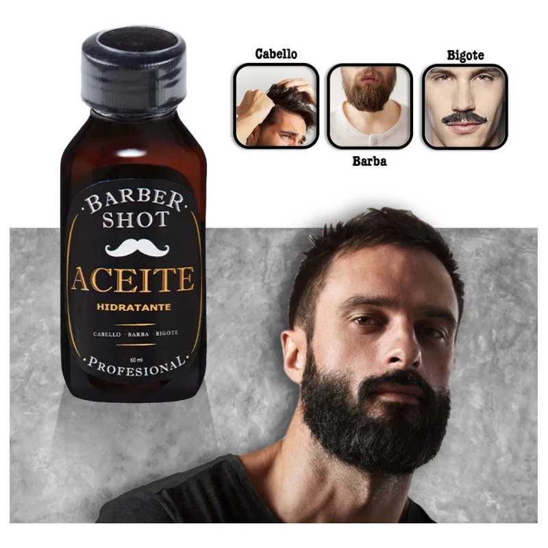 Aceite De Bergamota Hidratante Para Cabello Barba Y Bigote