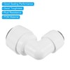 PATIKIL 3/8" to 1/4" Push to Connect Elbow Fittings, 3