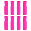 uxcell 8pcs Silicone Straw Tips, Metal Straw Covers, Soft Reusable