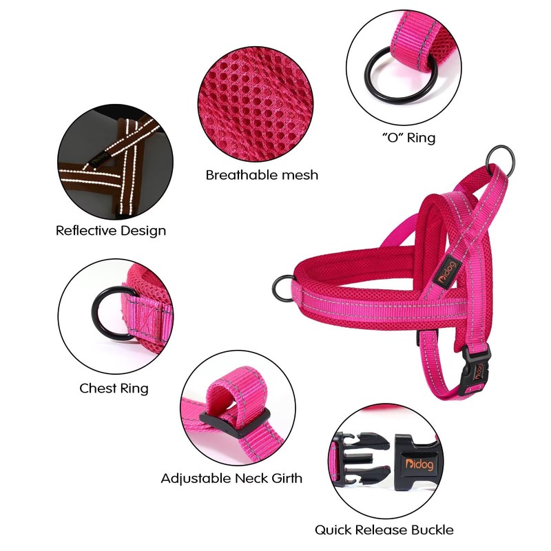 Didog No Pull Dog Harness with Soft Mesh Padded,Reflective &