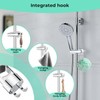 Alyvisun Adjustable Shower Holder with 2 Hooks for 20.5-23.5mm Shower
