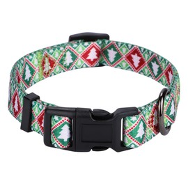 Rhea Rose Christmas Tree Dog Collar for Small Medium Large Dogs 012 Tree S