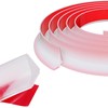 39 Inch Shower Threshold Water Dam, Transparent Flexible Silicone Water